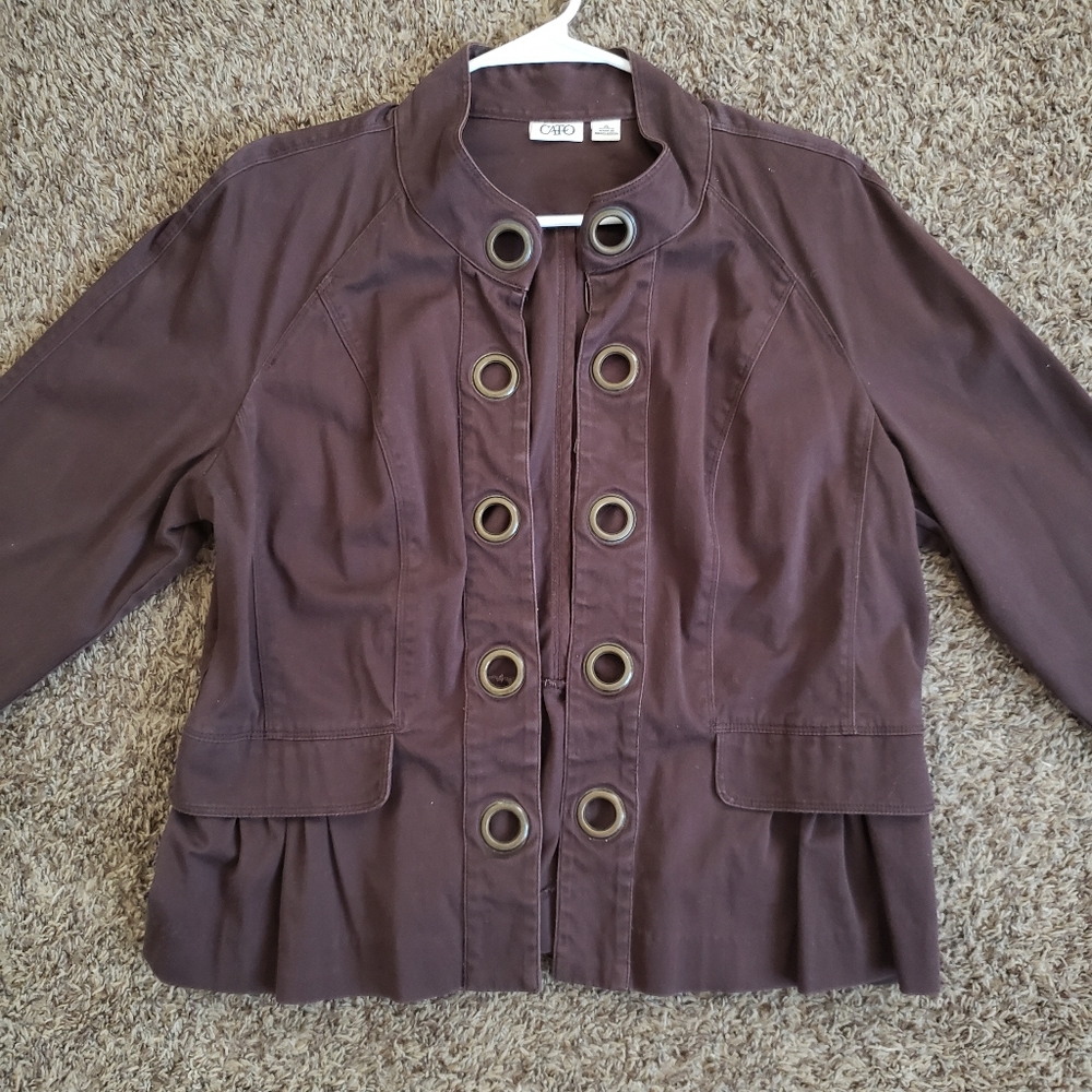 Brown dressy Cato jacket top